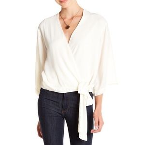 Good Luck Gem Wrap Blouse